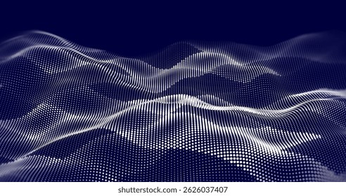 Líneas de bobinado Abstractas de diferentes colores sobre un fondo negro. Ilustración vectorial en tecnología conceptual, ciencia, música, modernidad.