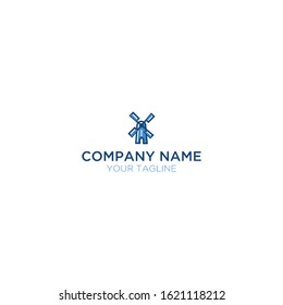 abstract windmills and modern logos