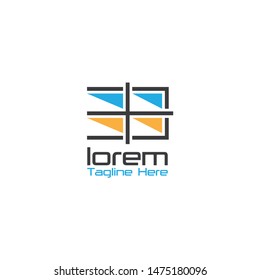 Abstract Window And Glass Logo