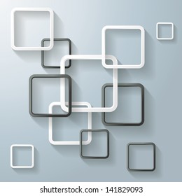 Abstract window rectangles. Eps 10 vector file.