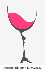 Abstract wineglass vactor