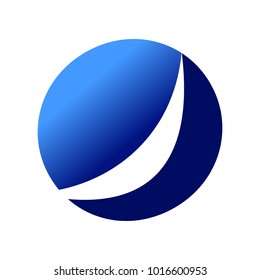Abstract Wing Circle Emblem Symbol Vector Graphic Logo Design