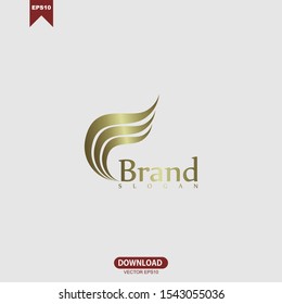 Abstract wing inspiration logo vector design
