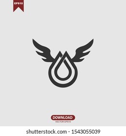 Abstract wing inspiration logo vector design