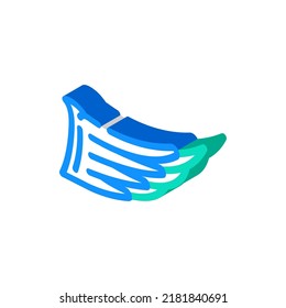 abstract wing isometric icon vector. abstract wing sign. isolated symbol illustration