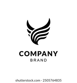 Abstract Wing Logo Vector - Modern Dynamic Company Brand Icon