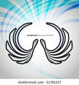 abstract wings background