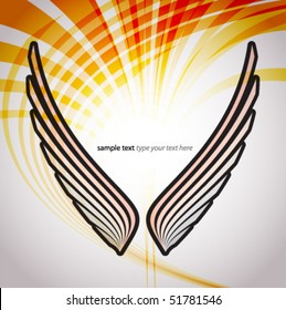 abstract wings background