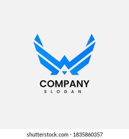 abstract A Wings Logo design