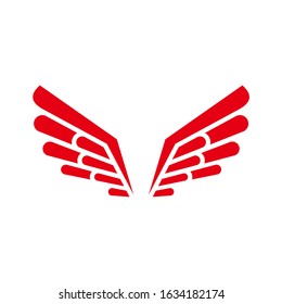 Abstract Wings Logo Design Template