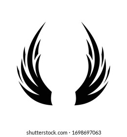 Abstract Wings Logo Design Template 