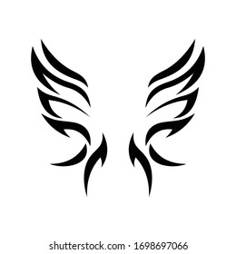 Abstract Wings Logo Design Template