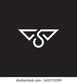 eine abstrakte Logo-Linie