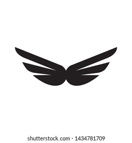 Abstract wings logo template vector icon design