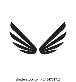 Abstract wings logo template vector icon design