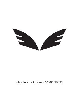 Abstract wings logo template vector icon design