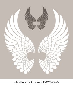 Abstract wings. Vector illustration EPS10