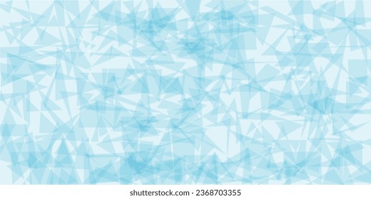 abstract winter background of blue and white triangles