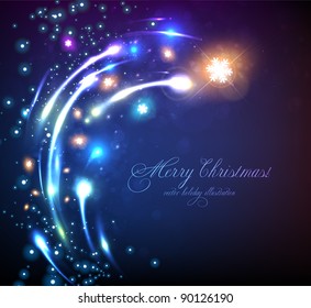 Abstract Winter background for Christmas design