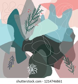 Abstract winter background in cold shades