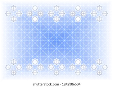 Abstract winter background geometric vector