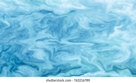 Abstract winter background, hand painted blue watercolor texture, vector illustration