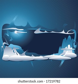 Abstract winter background with a place for your text