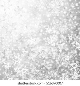 Abstract winter background with snowflakes