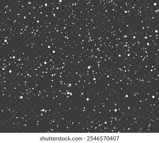 Abstract winter background from snowflakes blown by the wind on a white checkered background. White dust light Png, Vector snow background Png. Snow . Snowfall, blizzard, winter. Falling snowflakes