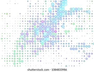 Abstract winter background with snowflakes. Design element for brochure, advertisements, flyer, greetings cards, web and other graphic designer works. Vector clip art.