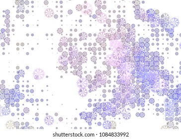 Abstract winter background with snowflakes. Design element for brochure, advertisements, flyer, greetings cards, web and other graphic designer works. Vector clip art.