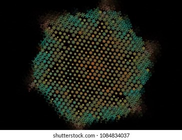Abstract winter background with snowflakes. Design element for brochure, advertisements, flyer, greetings cards, web and other graphic designer works. Vector clip art.