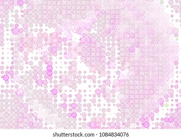 Abstract winter background with snowflakes. Design element for brochure, advertisements, flyer, greetings cards, web and other graphic designer works. Vector clip art.