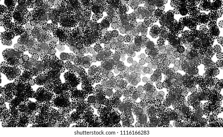 Abstract winter background with snowflakes. Design element for brochure, advertisements, flyer, greetings cards, web and other graphic designer works. Vector clip art.