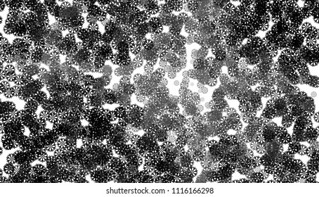 Abstract winter background with snowflakes. Design element for brochure, advertisements, flyer, greetings cards, web and other graphic designer works. Vector clip art.