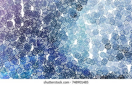 Abstract winter background with snowflakes. Design element for brochure, advertisements, flyer, greetings cards, web and other graphic designer works. Vector clip art.