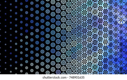 Abstract winter background with snowflakes. Design element for brochure, advertisements, flyer, greetings cards, web and other graphic designer works. Vector clip art.