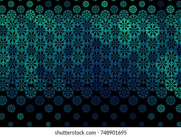 Abstract winter background with snowflakes. Design element for brochure, advertisements, flyer, greetings cards, web and other graphic designer works. Vector clip art.