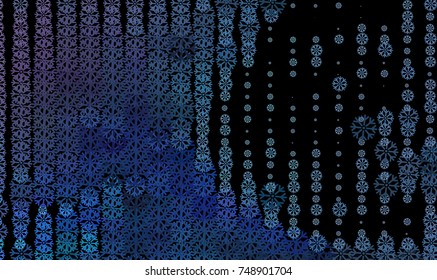 Abstract winter background with snowflakes. Design element for brochure, advertisements, flyer, greetings cards, web and other graphic designer works. Vector clip art.