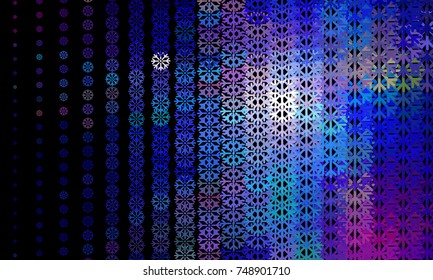 Abstract winter background with snowflakes. Design element for brochure, advertisements, flyer, greetings cards, web and other graphic designer works. Vector clip art.