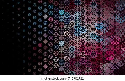 Abstract winter background with snowflakes. Design element for brochure, advertisements, flyer, greetings cards, web and other graphic designer works. Vector clip art.