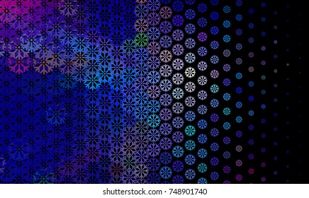 Abstract winter background with snowflakes. Design element for brochure, advertisements, flyer, greetings cards, web and other graphic designer works. Vector clip art.