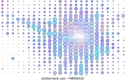 Abstract winter background with snowflakes. Design element for brochure, advertisements, flyer, greetings cards, web and other graphic designer works. Vector clip art.