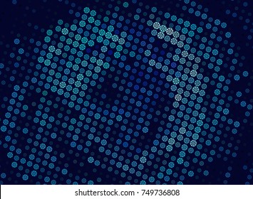 Abstract winter background with snowflakes. Design element for brochure, advertisements, flyer, greetings cards, web and other graphic designer works. Vector clip art.