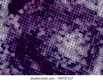 Abstract winter background with snowflakes. Design element for brochure, advertisements, flyer, greetings cards, web and other graphic designer works. Vector clip art.