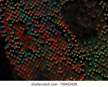Abstract winter background with snowflakes. Design element for brochure, advertisements, flyer, greetings cards, web and other graphic designer works. Vector clip art.