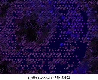 Abstract winter background with snowflakes. Design element for brochure, advertisements, flyer, greetings cards, web and other graphic designer works. Vector clip art.