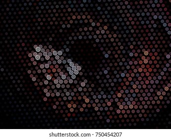Abstract winter background with snowflakes. Design element for brochure, advertisements, flyer, greetings cards, web and other graphic designer works. Vector clip art.