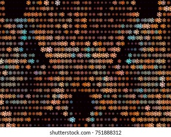 Abstract winter background with snowflakes. Design element for brochure, advertisements, flyer, greetings cards, web and other graphic designer works. Vector clip art.