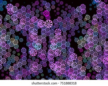 Abstract winter background with snowflakes. Design element for brochure, advertisements, flyer, greetings cards, web and other graphic designer works. Vector clip art.
